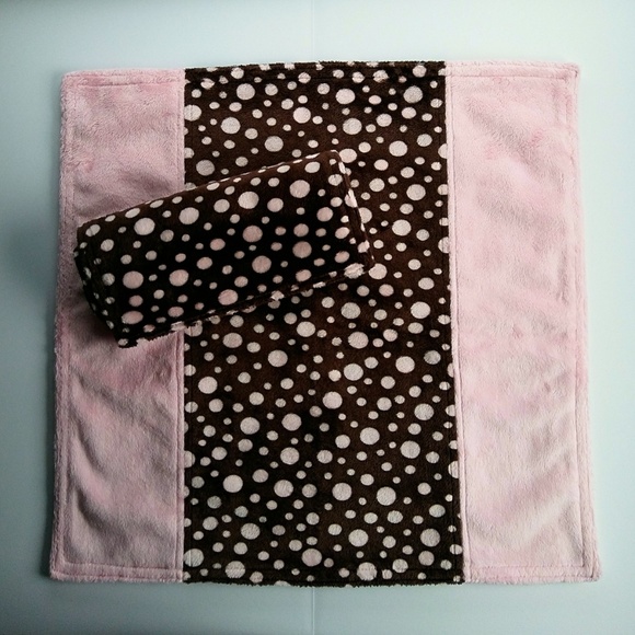 Baby Blanket & Wipe Set - Handcrafted - Minky - Picture 3 of 5